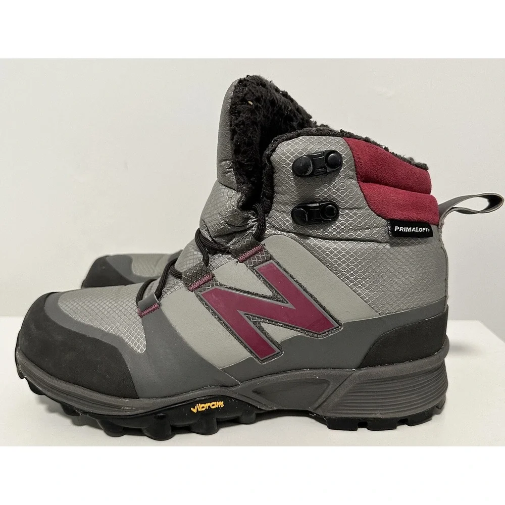 New Balance Boots Primaloft Womens US‎ 7 B Vibram Soles Winter Hiking Gray Shoes